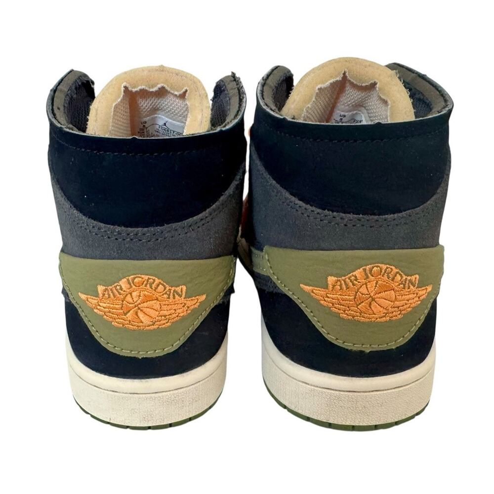 NIKE AIR JORDAN 1 Mid SE Craft Shoes FD6817-003 Anthracite Light Olive Men’s 8 - Picture 9 of 13